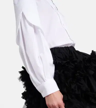 Noir Kei Ninomiya Embellished cotton shirt | Thumbnail 3