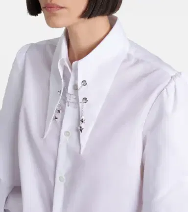 Noir Kei Ninomiya Embellished cotton shirt | Thumbnail 6