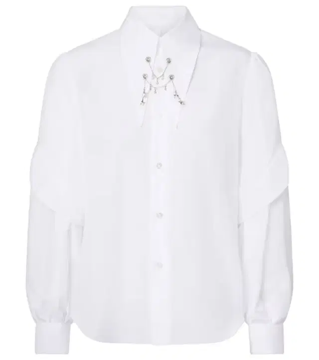 Noir Kei Ninomiya Embellished cotton shirt