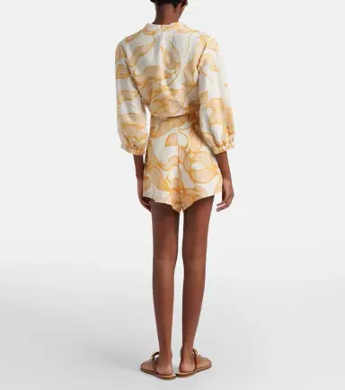 Adriana Degreas Foliage printed wide-leg shorts | Thumbnail 3