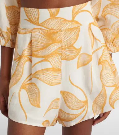 Adriana Degreas Foliage printed wide-leg shorts | Thumbnail 4