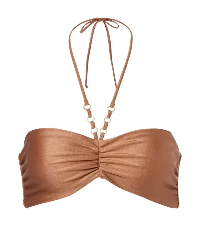 Zoe ruched bikini top