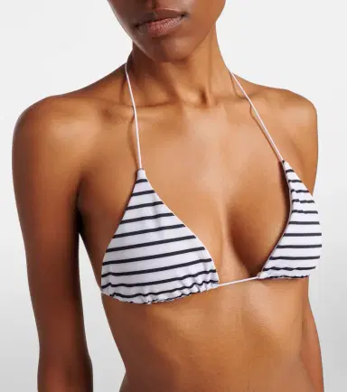 Jade Swim Micro Via striped bikini top | Thumbnail 2