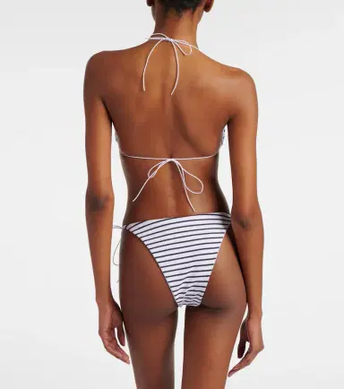 Jade Swim Micro Via striped bikini top | Thumbnail 4