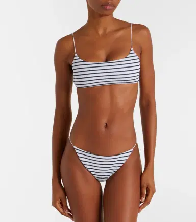 Jade Swim Micro Muse striped bikini top | Thumbnail 4