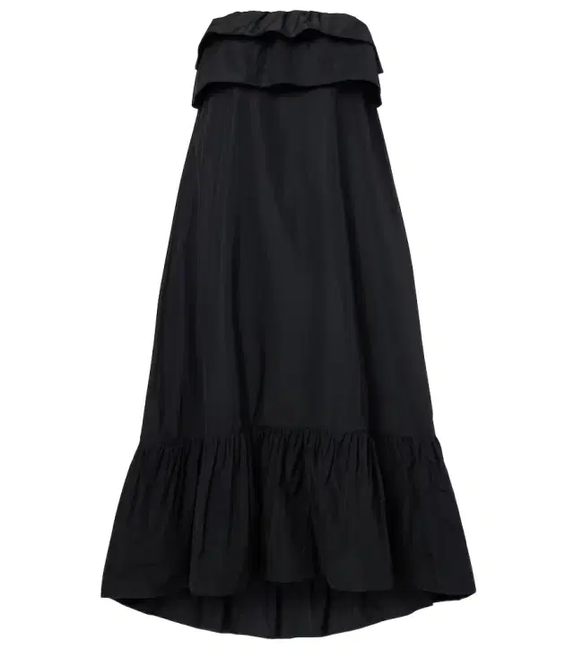 Saint Laurent Tiered canvas cocktail dress