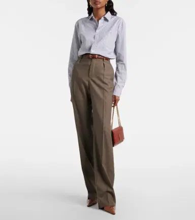 Saint Laurent Wool straight pants | Thumbnail 2 Saint Laurent Wool straight pants | Thumbnail 2