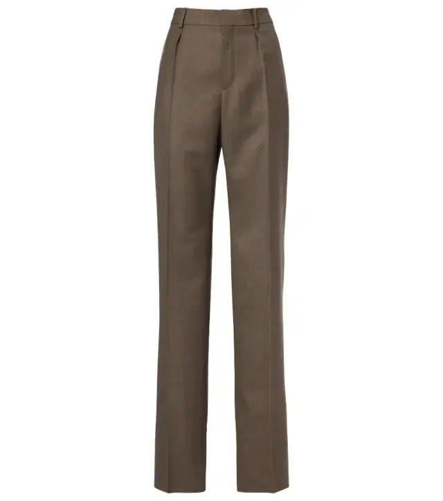 Wool straight pants
