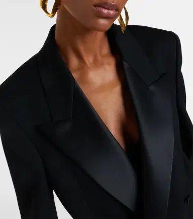 Saint Laurent Double-breasted oversized wool blazer | Thumbnail 4