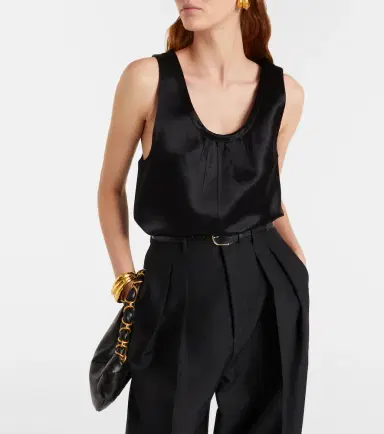 Saint Laurent Cassandre satin top | Thumbnail 2