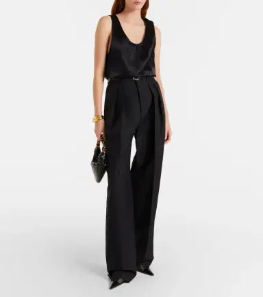Saint Laurent Cassandre satin top | Thumbnail 3