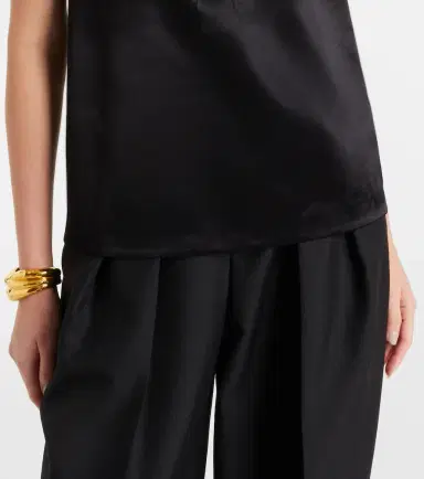 Saint Laurent Cassandre satin top | Thumbnail 4