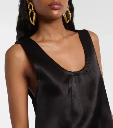 Saint Laurent Cassandre satin top | Thumbnail 6