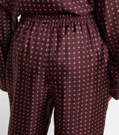 Saint Laurent Printed silk satin pajama pants | Thumbnail 2
