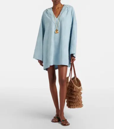 Hunza G Hooded cotton terry poncho | Thumbnail 5
