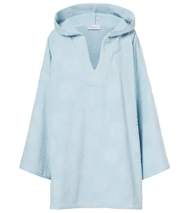 Hunza G Hooded cotton terry poncho