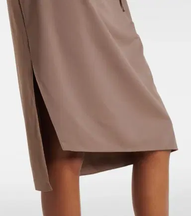 Coperni Floral-appliqué one-shoulder jersey cocktail dress | Thumbnail 4