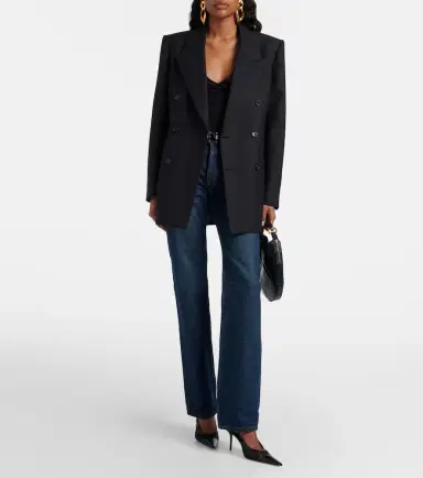 Saint Laurent Double-breasted wool blazer | Thumbnail 2 Saint Laurent Double-breasted wool blazer | Thumbnail 2
