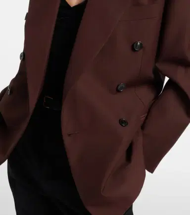 Saint Laurent Double-breasted wool and mohair blazer | Thumbnail 5 Saint Laurent Double-breasted wool and mohair blazer | Thumbnail 5