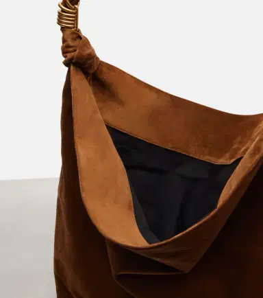 Saint Laurent Amalia Cassandre suede shoulder bag | Thumbnail 2 Saint Laurent Amalia Cassandre suede shoulder bag | Thumbnail 2