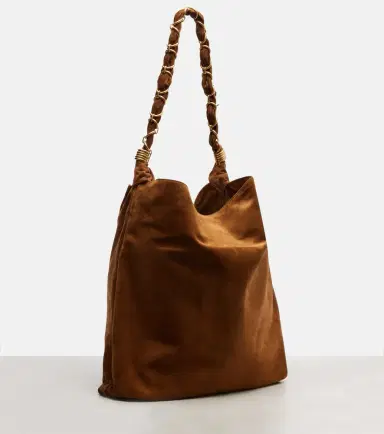 Saint Laurent Amalia Cassandre suede shoulder bag | Thumbnail 3 Saint Laurent Amalia Cassandre suede shoulder bag | Thumbnail 3