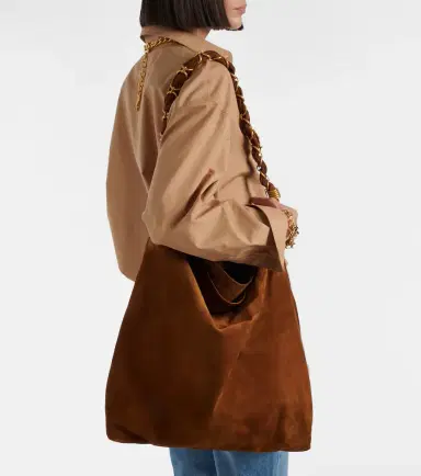 Saint Laurent Amalia Cassandre suede shoulder bag | Thumbnail 5 Saint Laurent Amalia Cassandre suede shoulder bag | Thumbnail 5