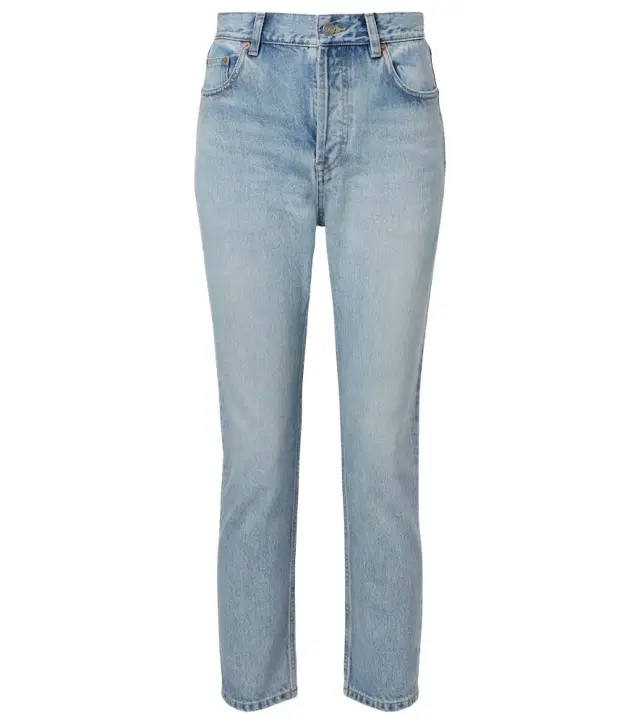'90s cropped slim jeans