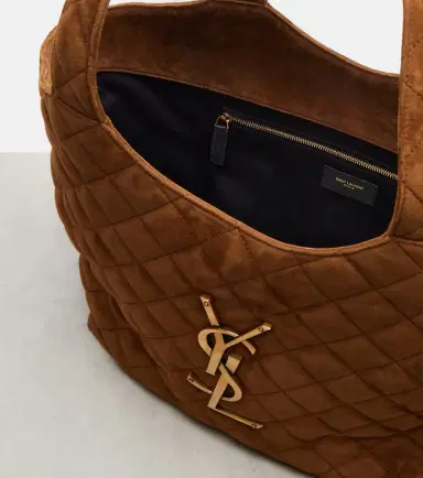 Saint Laurent Icare Medium quilted suede shopper | Thumbnail 2 Saint Laurent Icare Medium quilted suede shopper | Thumbnail 2