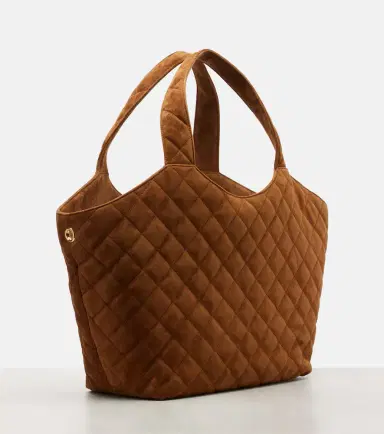 Saint Laurent Icare Medium quilted suede shopper | Thumbnail 3 Saint Laurent Icare Medium quilted suede shopper | Thumbnail 3