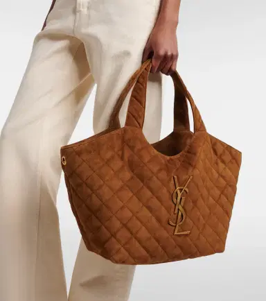 Saint Laurent Icare Medium quilted suede shopper | Thumbnail 5 Saint Laurent Icare Medium quilted suede shopper | Thumbnail 5