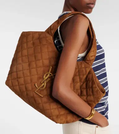 Saint Laurent Icare Medium quilted suede shopper | Thumbnail 6 Saint Laurent Icare Medium quilted suede shopper | Thumbnail 6