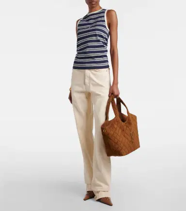 Saint Laurent Icare Medium quilted suede shopper | Thumbnail 7 Saint Laurent Icare Medium quilted suede shopper | Thumbnail 7