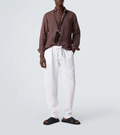 FEDELI Bonifacio linen tapered pants | Thumbnail 3 FEDELI Bonifacio linen tapered pants | Thumbnail 3