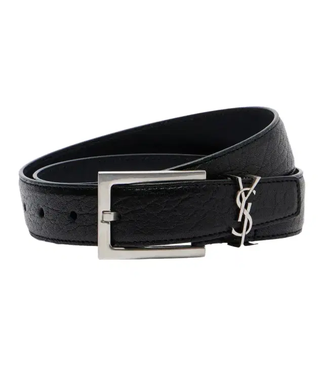 Saint Laurent Cassandre leather belt