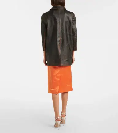 SHUSHU/TONG Embellished linen and silk slip skirt | Thumbnail 6
