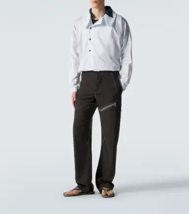 Kiko Kostadinov Kest striped cotton shirt | Thumbnail 2