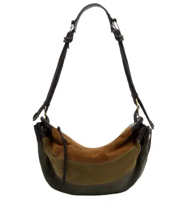 Isabel Marant Maia Medium patchwork suede shoulder bag | Thumbnail 1 Isabel Marant Maia Medium patchwork suede shoulder bag | Thumbnail 1