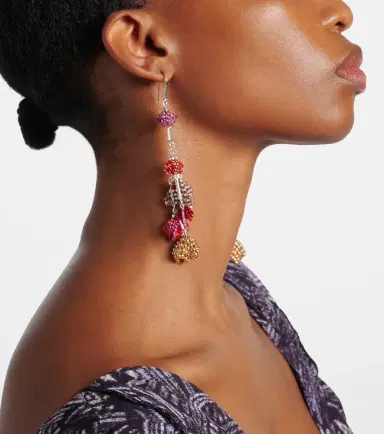 Isabel Marant Catalina embellished drop earrings | Thumbnail 6