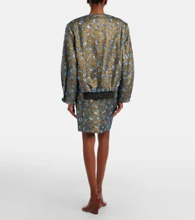 Jacques Wei Floral sequined pencil skirt | Thumbnail 4