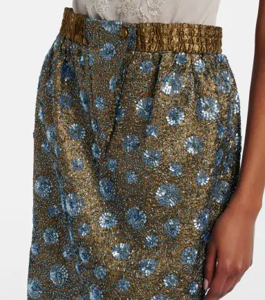 Jacques Wei Floral sequined pencil skirt | Thumbnail 5