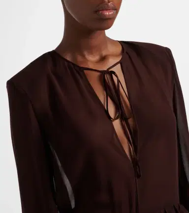 Jacques Wei Ruffled asymmetric minidress | Thumbnail 2