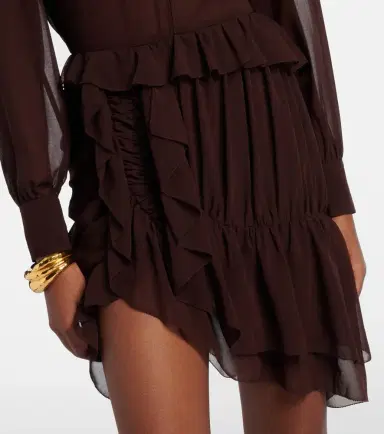 Jacques Wei Ruffled asymmetric minidress | Thumbnail 5