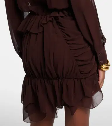 Jacques Wei Ruffled asymmetric minidress | Thumbnail 6