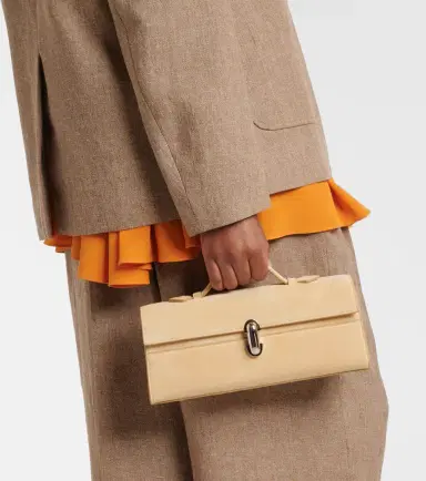 Savette Symmetry Slim suede top-handle bag | Thumbnail 5 Savette Symmetry Slim suede top-handle bag | Thumbnail 5