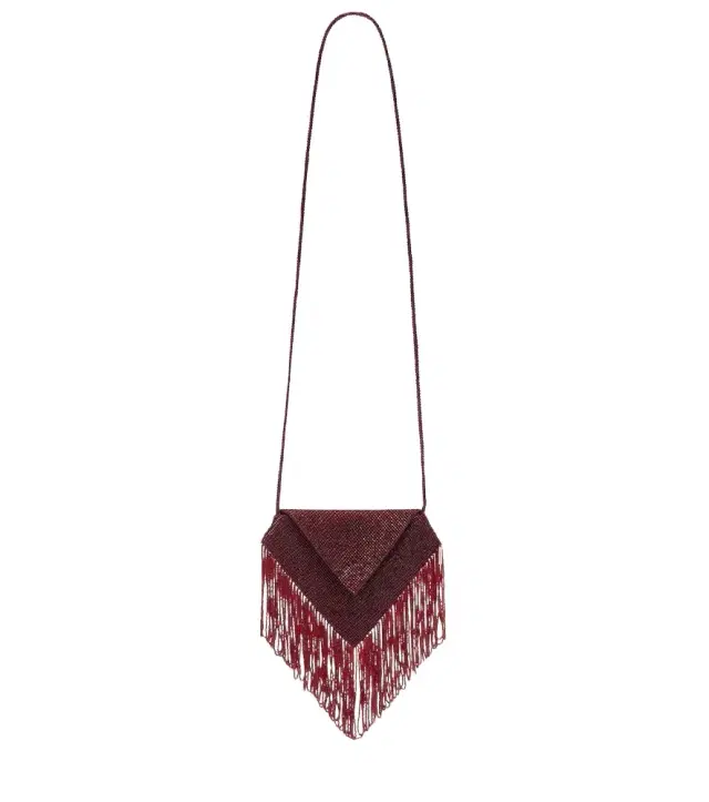 Victoria Beckham Manhattan beaded satin pouch