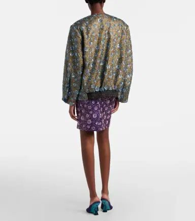 Jacques Wei Floral sequined pencil skirt | Thumbnail 3