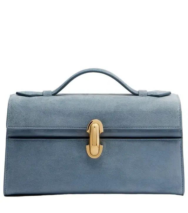 Symmetry Pochette Mini suede top-handle bag