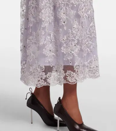Jacques Wei Embellished lace cocktail dress | Thumbnail 2