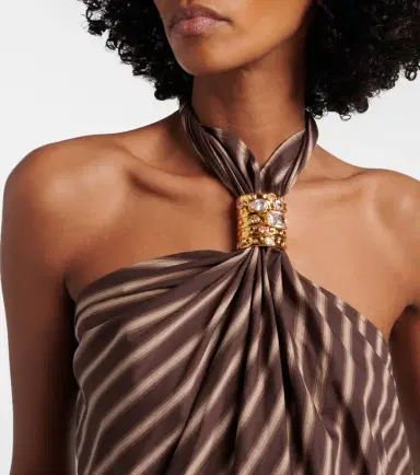 Jacques Wei Gathered striped cotton-blend top | Thumbnail 6 Jacques Wei Gathered striped cotton-blend top | Thumbnail 6
