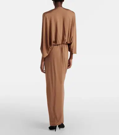 Jacques Wei Floral-appliqué jersey maxi dress | Thumbnail 3
